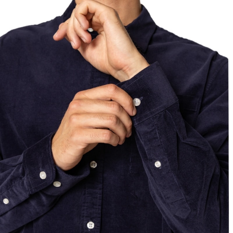 Clean Cut Cph I corduroy shirt I dark navy - Afbeelding 4