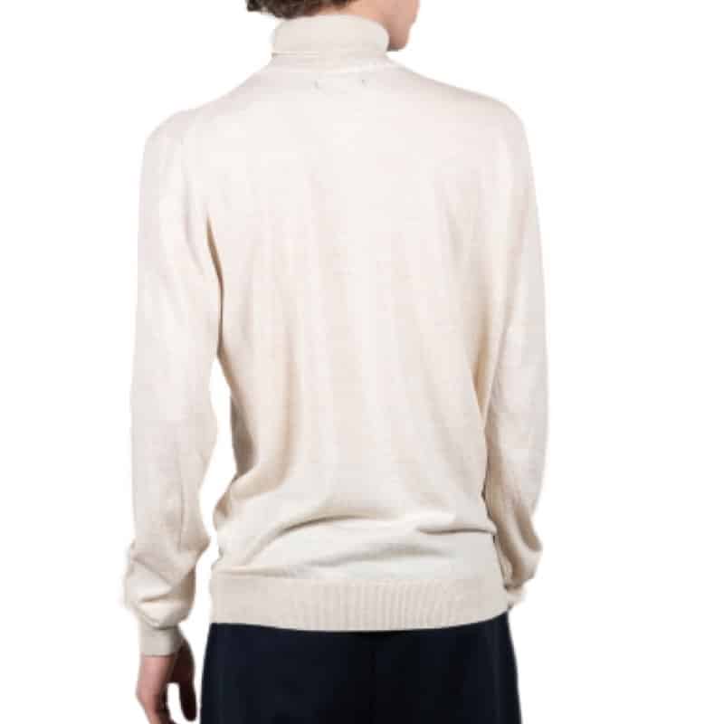 Clean cut Cph I merino wool rollneck I ecru melange - Afbeelding 3