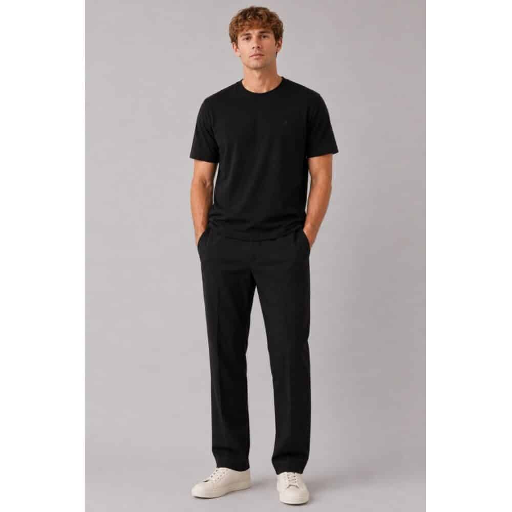 Alternative view of Clean cut Cph I logo tee I black