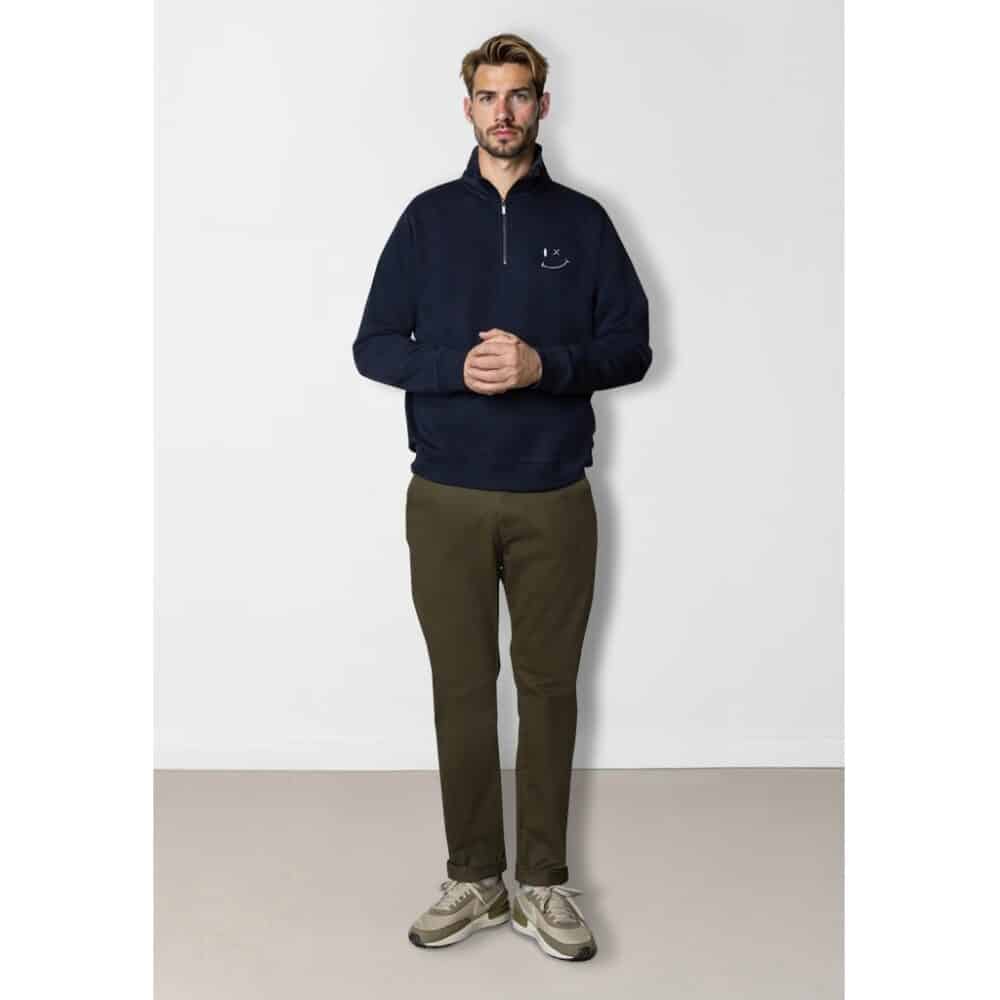 Clean cut Cph I half zip sweater I navy - Afbeelding 3