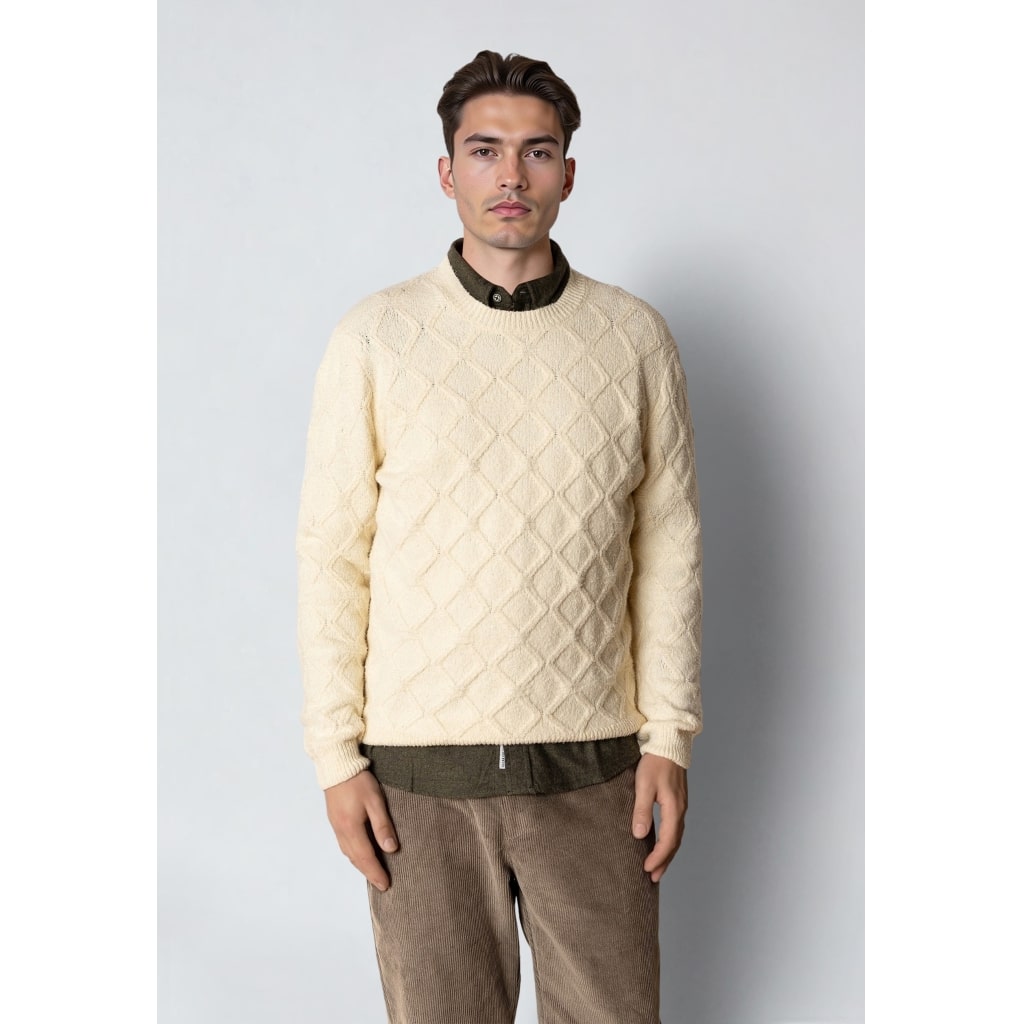 Clean cut Cph I cable knit I ecru - Afbeelding 5