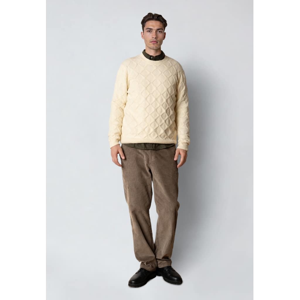 Clean cut Cph I cable knit I ecru - Afbeelding 4