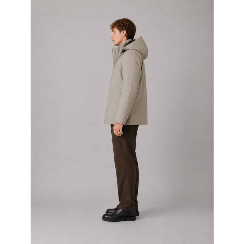Alternative view of Clean cut Cph I parka coat I brindle beige