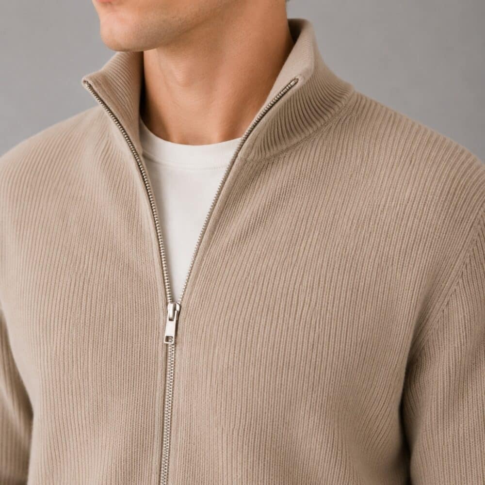 Clean cut Cph I cardigan I brindle beige - Afbeelding 4