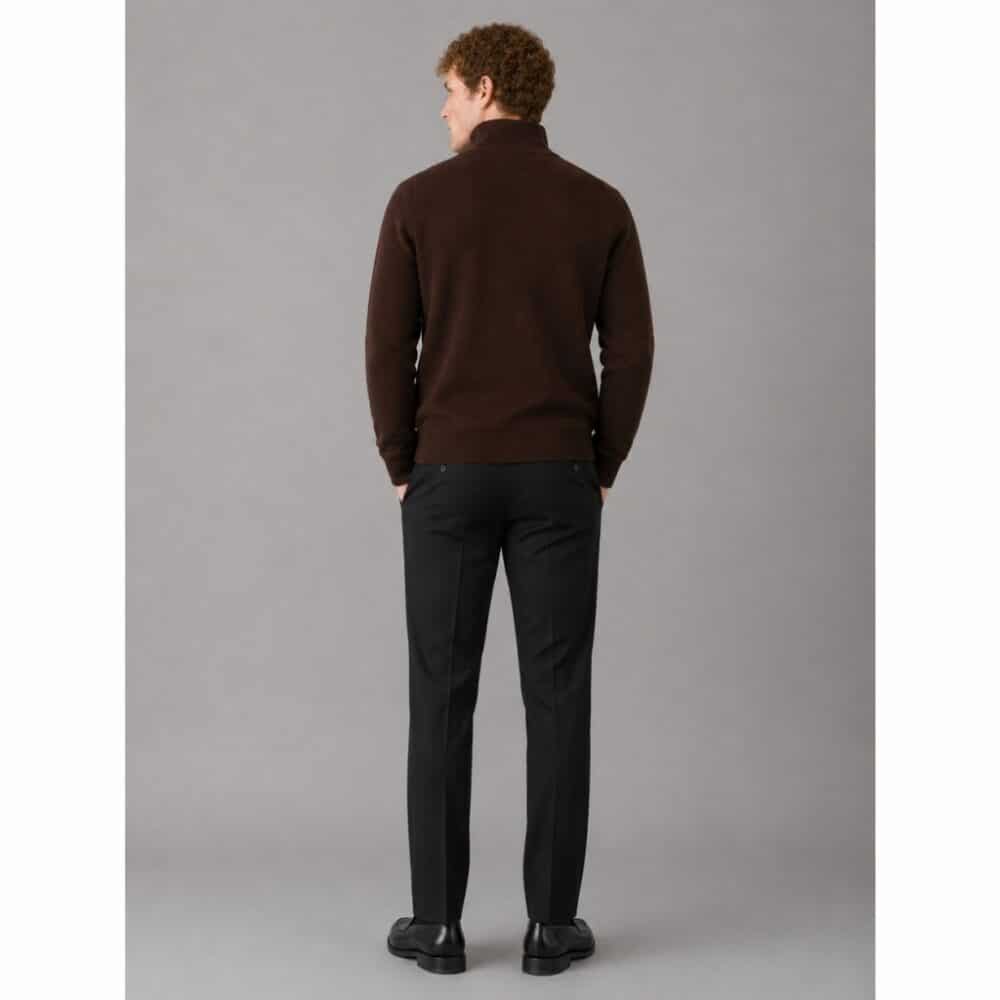 Alternative view of Clean cut Cph I cardigan I dark brown