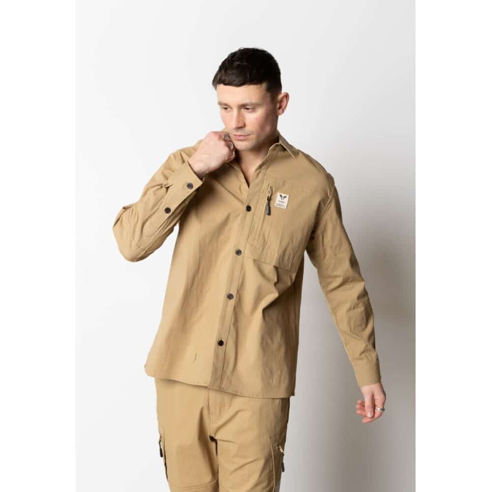 Fat Moose I ww  shirt I khaki - Afbeelding 5