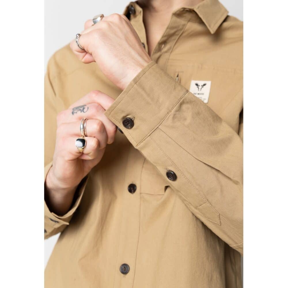 Fat Moose I ww  shirt I khaki - Afbeelding 6