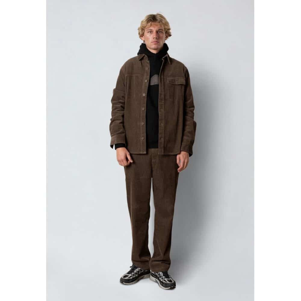 Alternative view of Fat Moose I corduroy check shirt  I morel