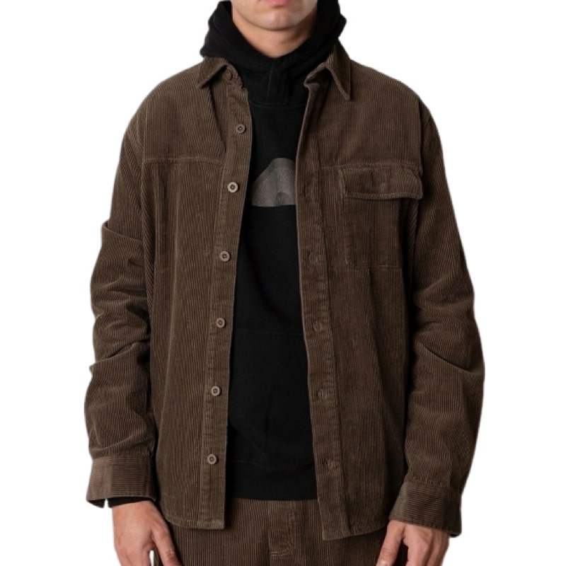 Fat Moose I corduroy check shirt  I morel