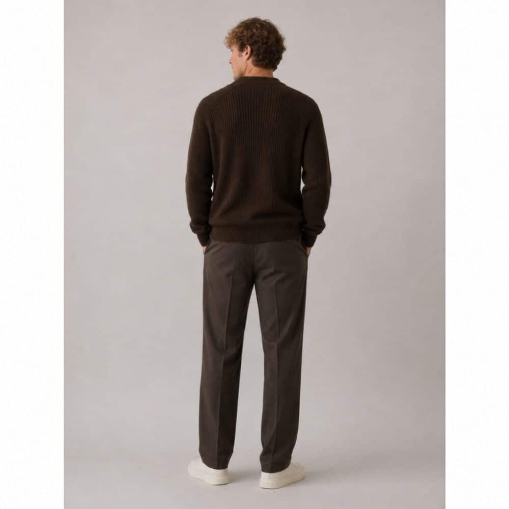 Alternative view of Clean cut Cph I cardigan I dark brown