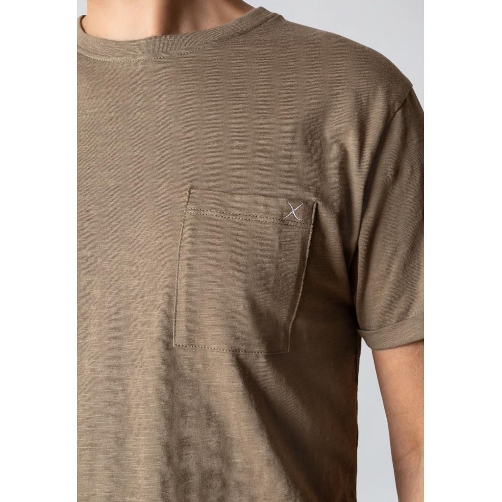 Clean Cut Cph I pocket Tee I brindle beige - Afbeelding 4