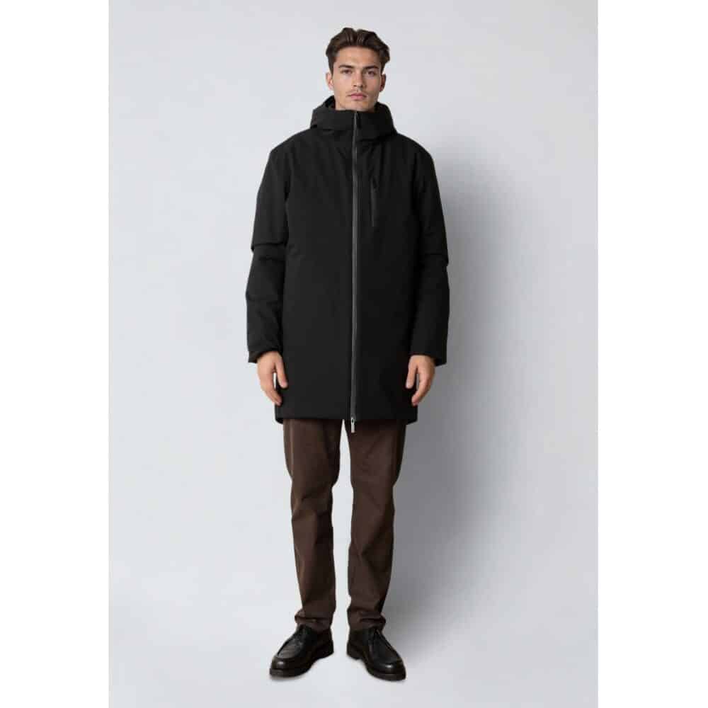 Alternative view of Clean cut Cph I Mathias coat  I black