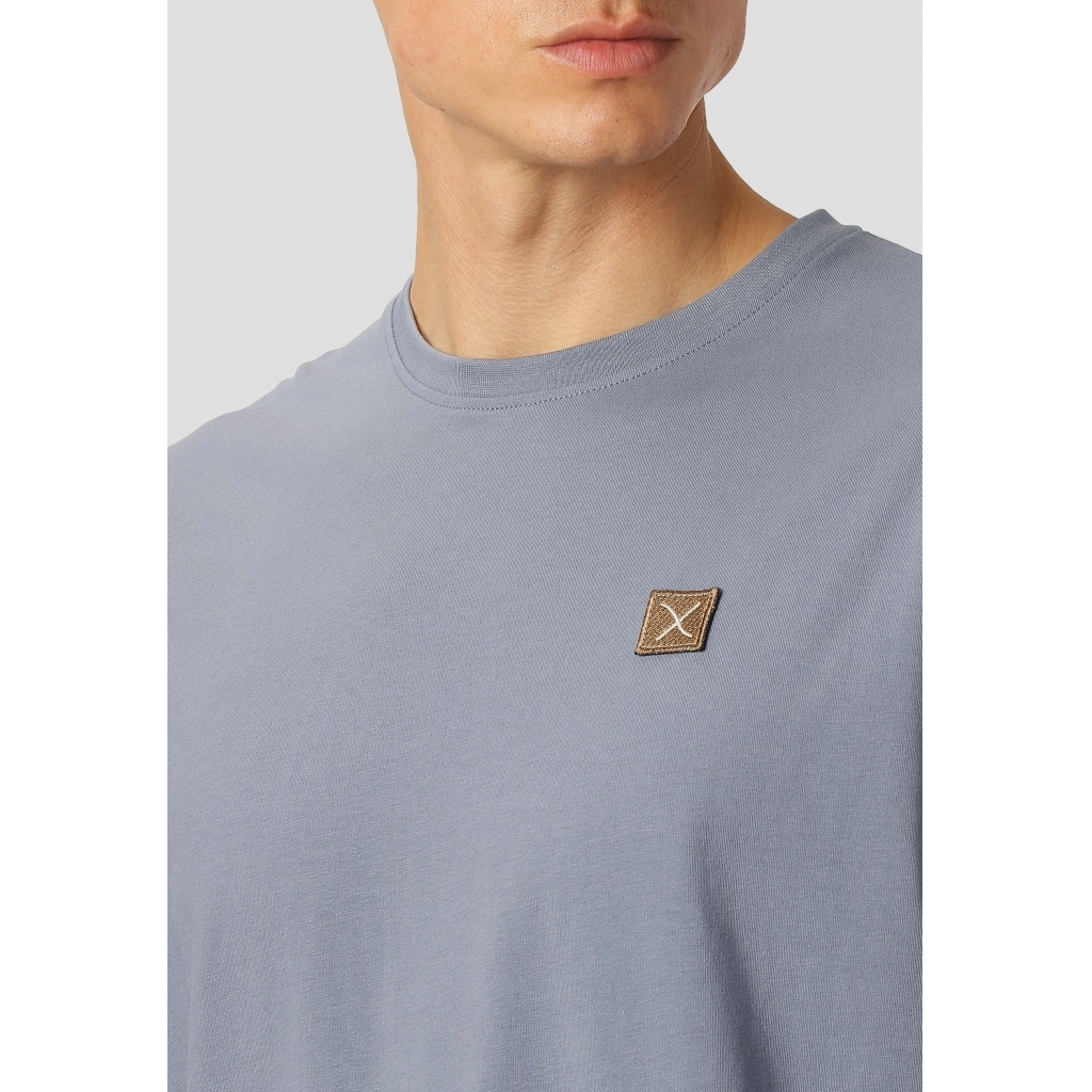 Clean Cut Cph | Basic Organic Tee | Dusty blue - Afbeelding 2