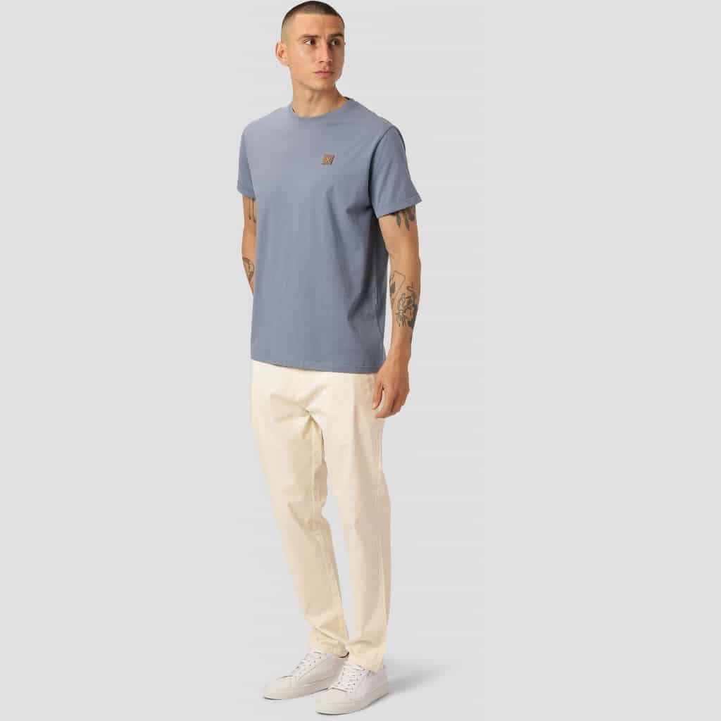 Clean Cut Cph | Basic Organic Tee | Dusty blue - Afbeelding 3