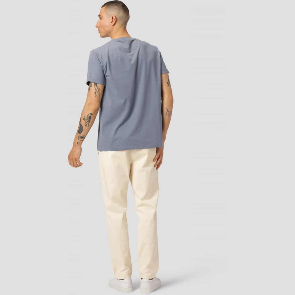 Clean Cut Cph | Basic Organic Tee | Dusty blue - Afbeelding 4