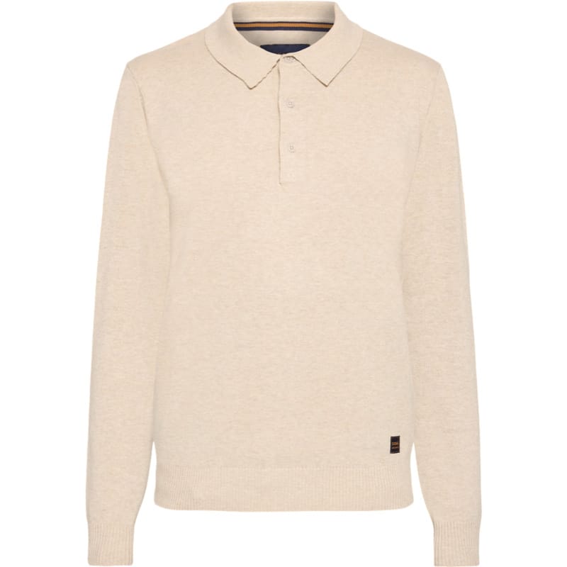 Signal I longsleeve polo I sand