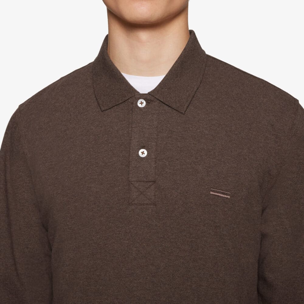 Signal I longsleeve polo I chocolat green - Afbeelding 4