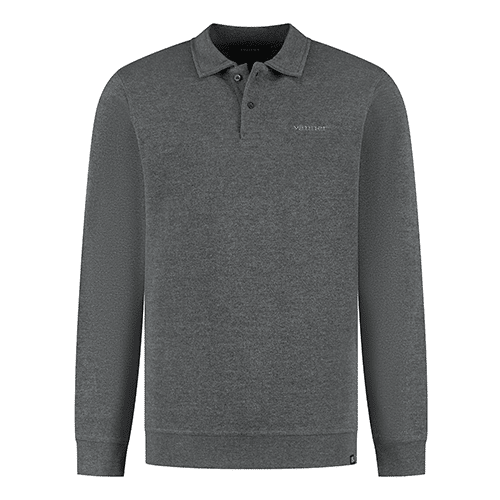 Vänner I Tisso longsleeve polo I grey