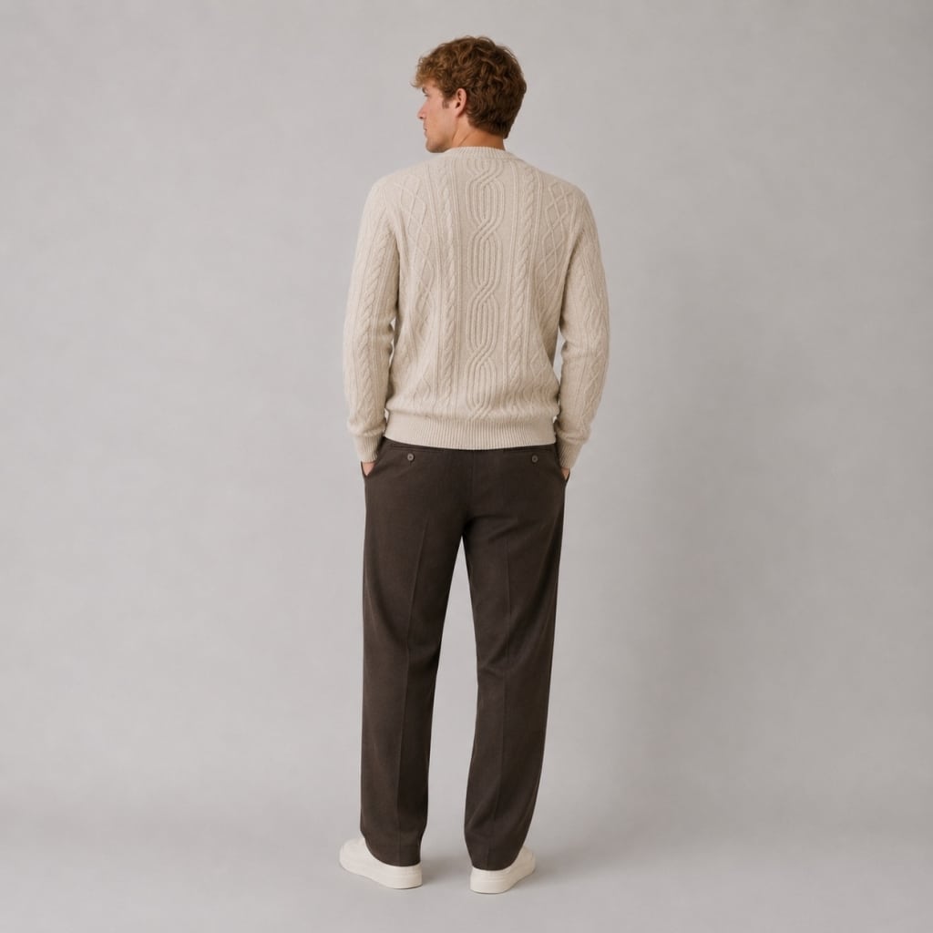 Clean Cut Cph I cable knit I ecru melange - Afbeelding 2