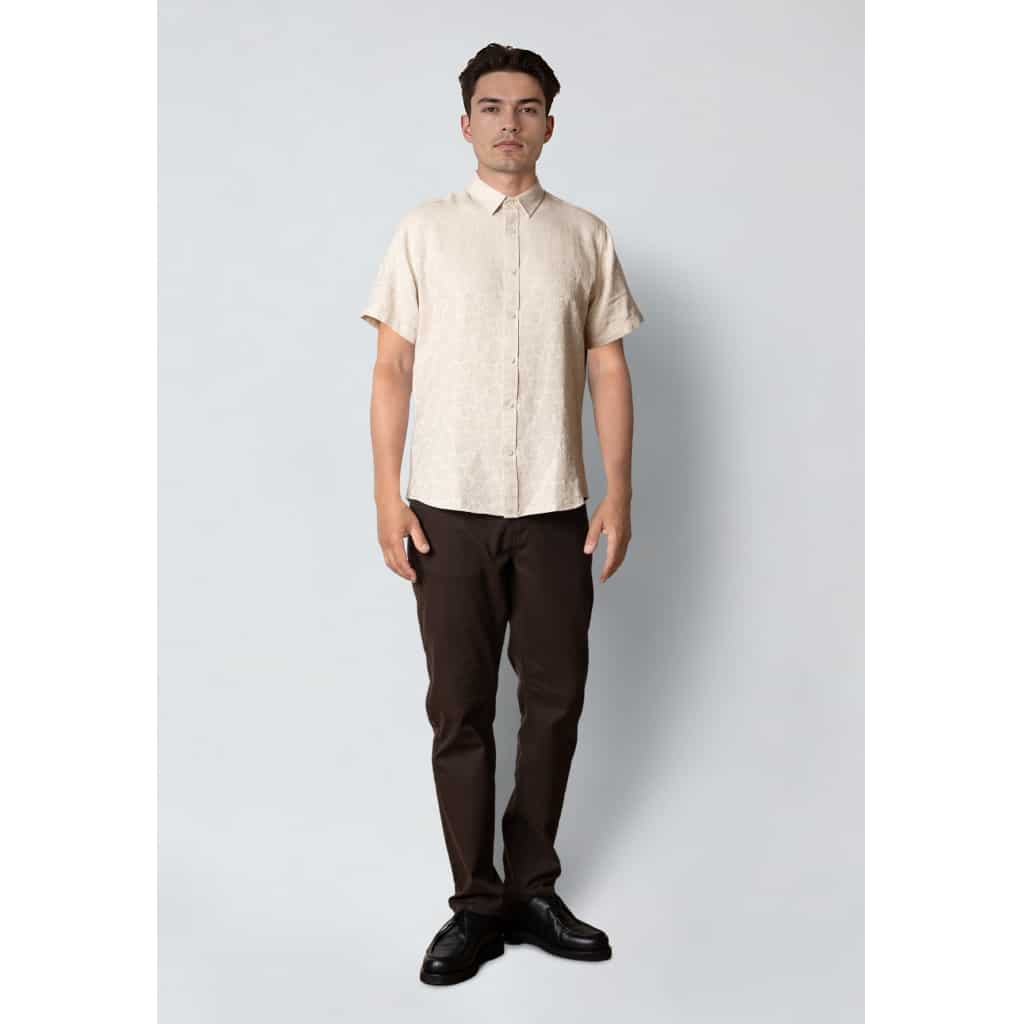 Clean Cut Cph | shortsleeve shirt | ecru - Afbeelding 2