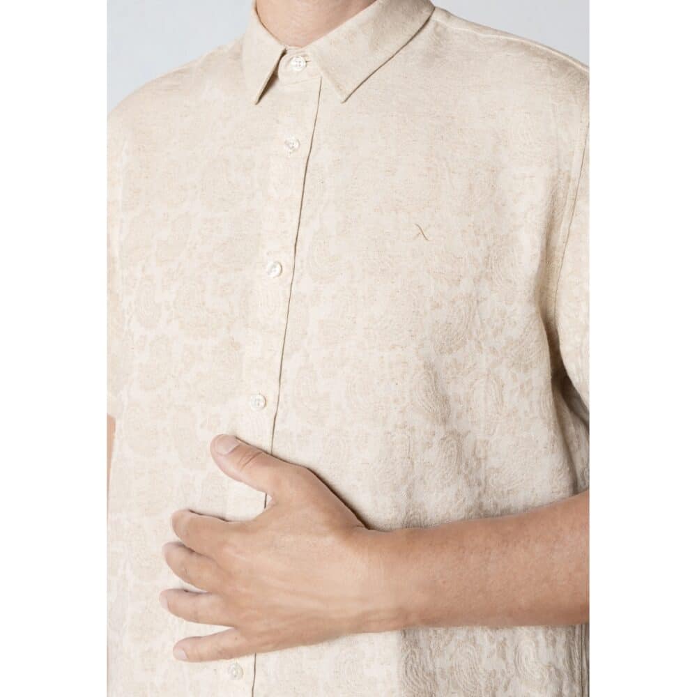 Clean Cut Cph | shortsleeve shirt | ecru - Afbeelding 3