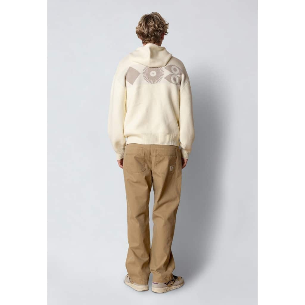 Fat Moose I knitted hoody I ecru - Afbeelding 5