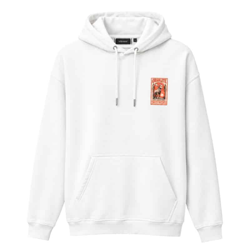Vänner I bird hoody I white