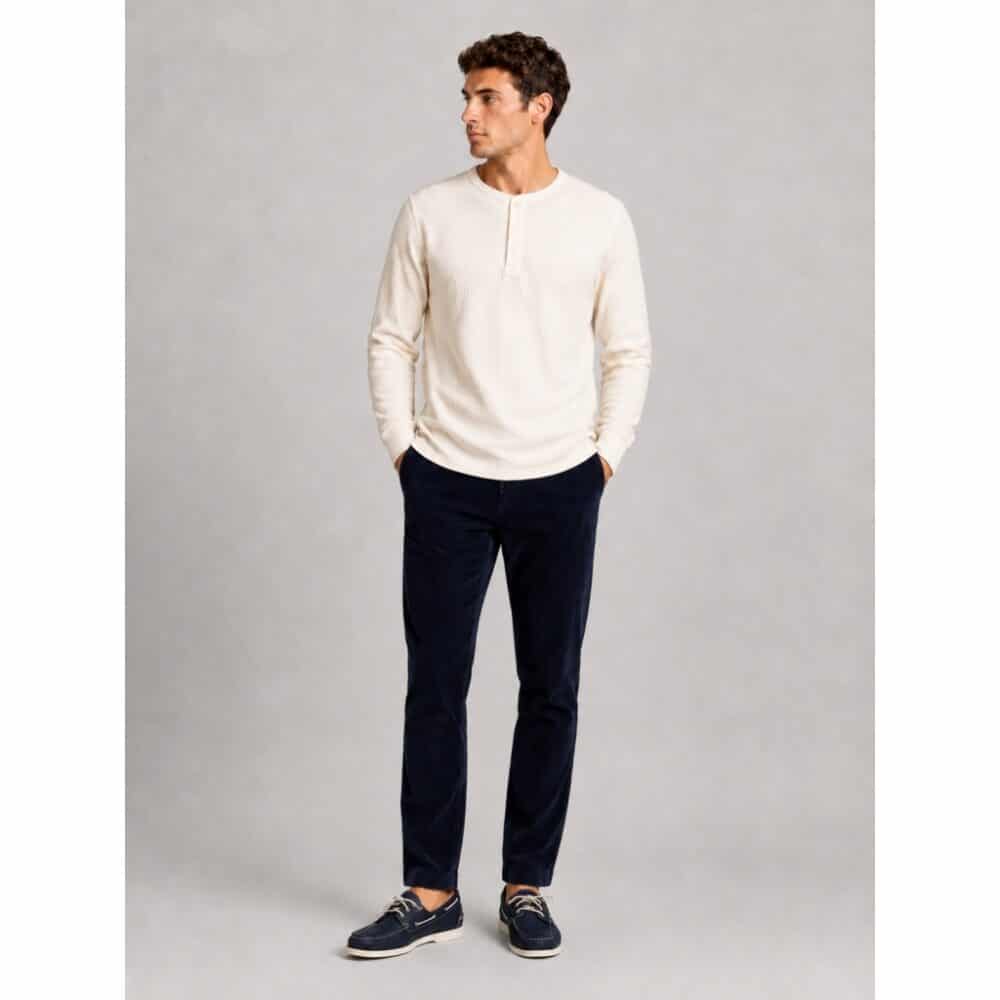 Clean cut Cph I grand dad ls tee I ecru melange - Afbeelding 4