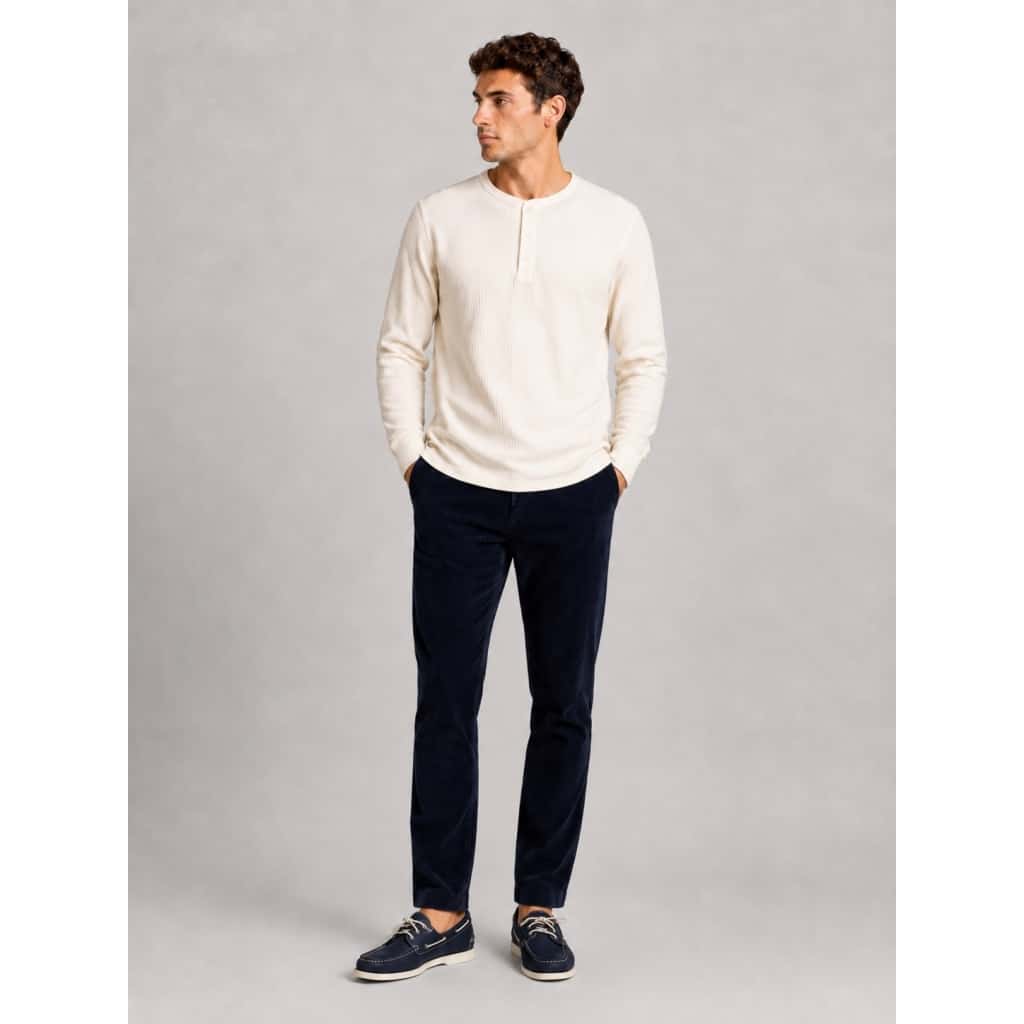 Clean cut Cph I grand dad ls tee I ecru melange - Afbeelding 4