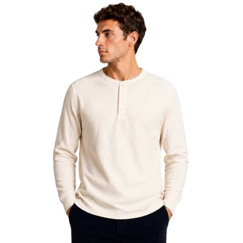 Clean cut Cph I grand dad ls tee I ecru melange