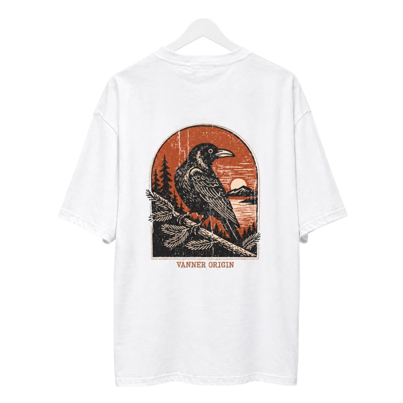 Vänner I bird tee  I white