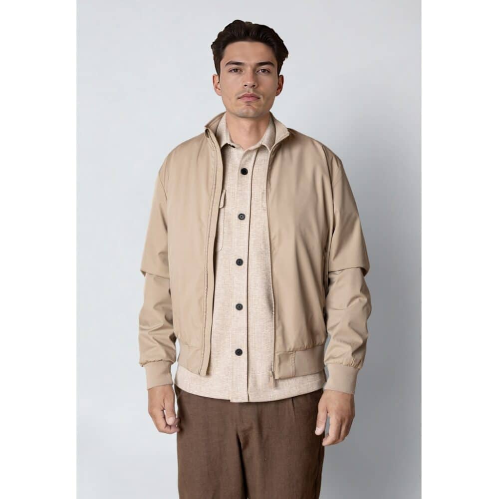 Alternative view of Clean cut Cph I spring jacket I sand