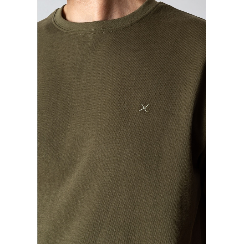 Clean cut Cph I new basic tee I army - Afbeelding 4