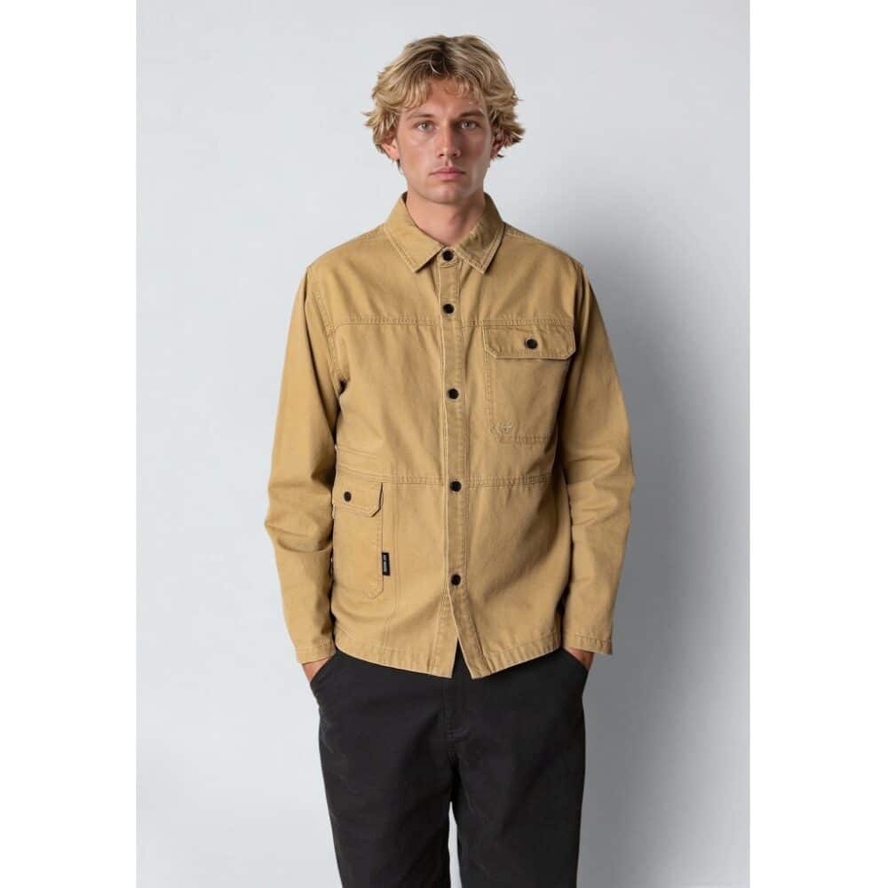 Alternative view of Fat Moose I dereck overshirt I dark khaki