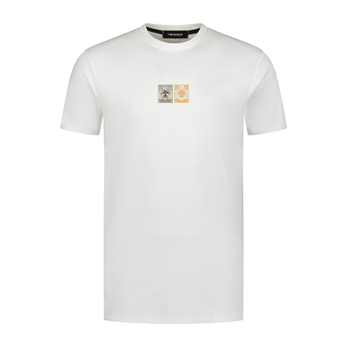 Vänner I post stamp tee I white