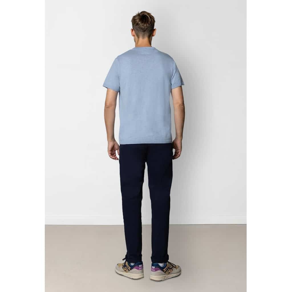 Clean cut Cph I knitted polo I light blue - Afbeelding 4