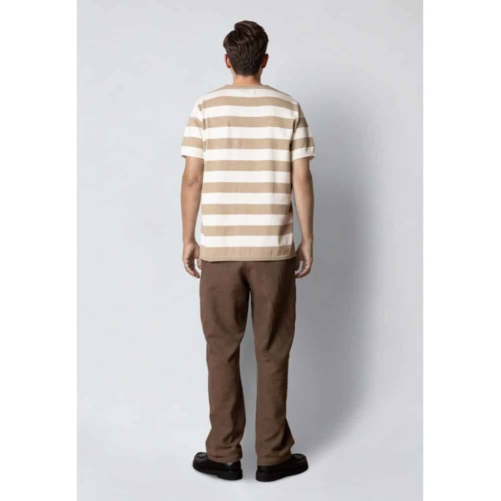 Clean cut Cph I knitted tee I shitake / ecru - Afbeelding 3