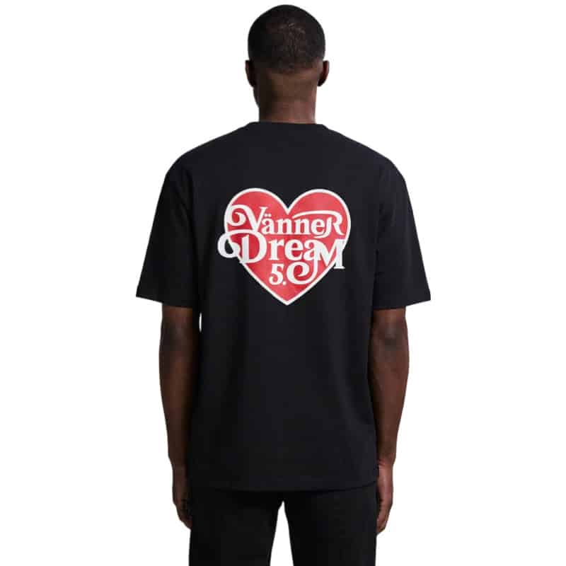 Vänner I  hart tee I black