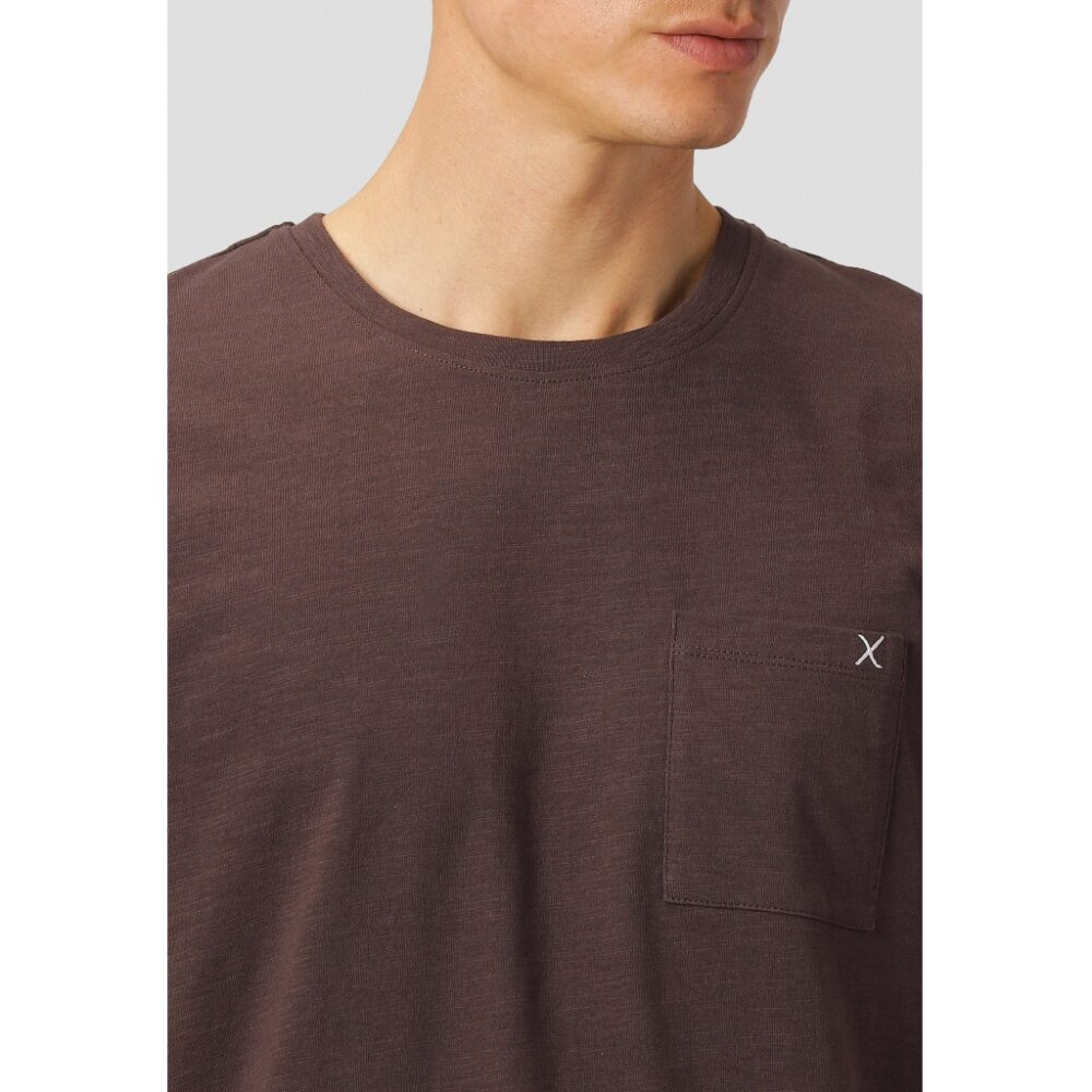 Clean cut Cph I pocket tee I dark brown - Afbeelding 4