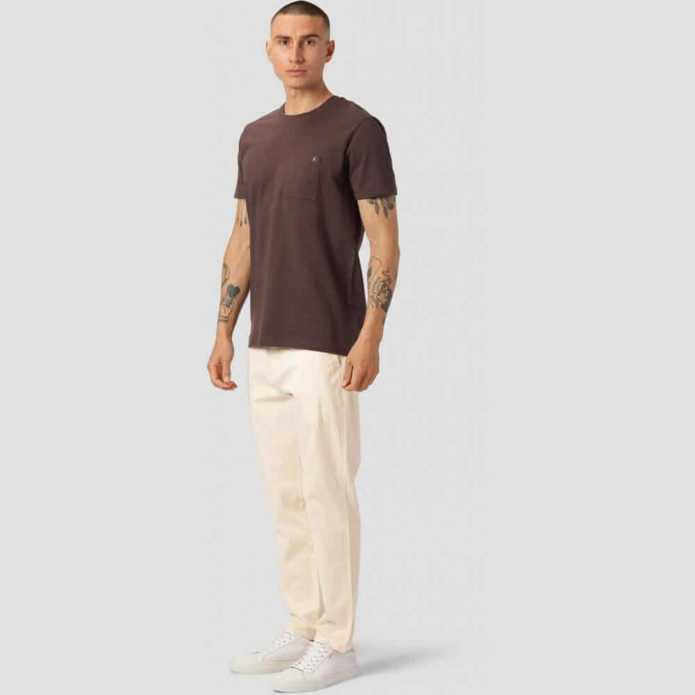 Clean cut Cph I pocket tee I dark brown - Afbeelding 3