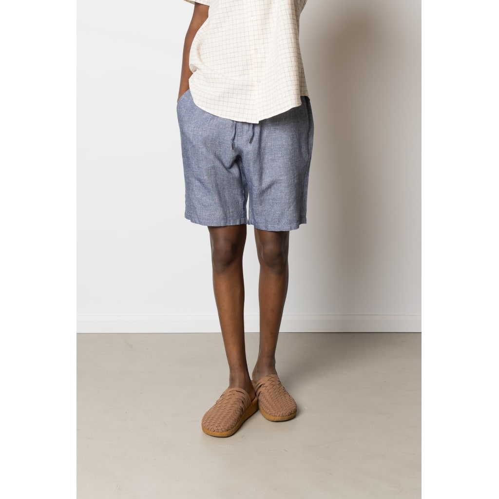 Clean cut Cph I linen shorts I navy mel - Afbeelding 5