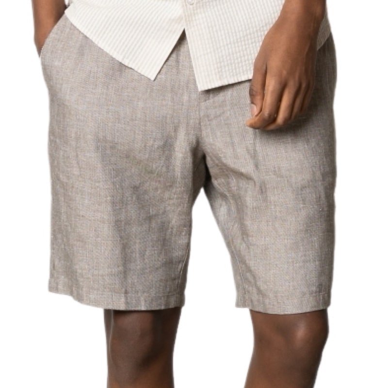 Clean cut Cph I linen shorts I khaki mel