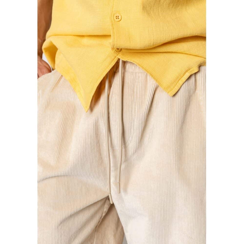 Fat Moose I corduroy shorts I ecru - Afbeelding 3
