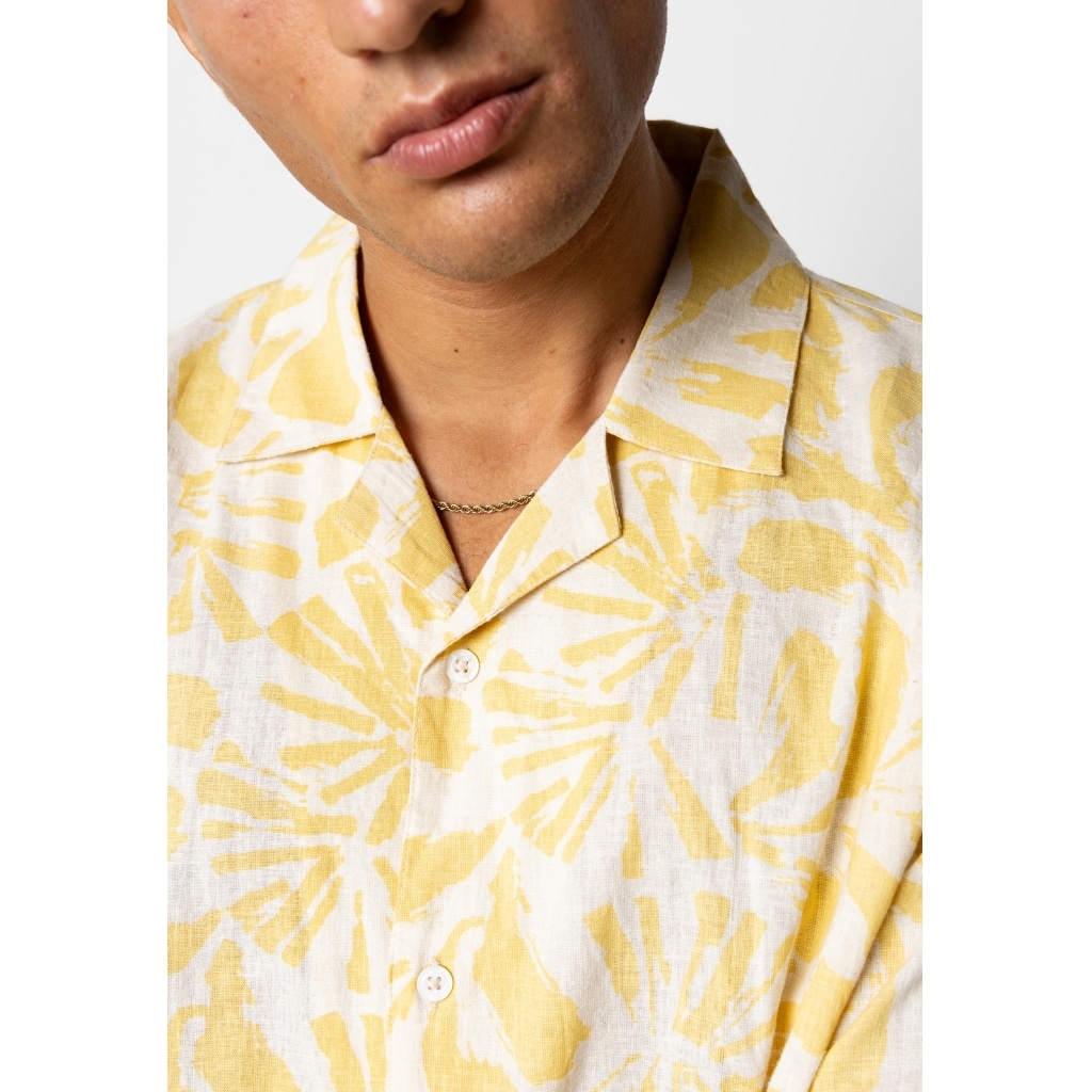 Fat Moose I printed summer shirt I yellow - Afbeelding 4