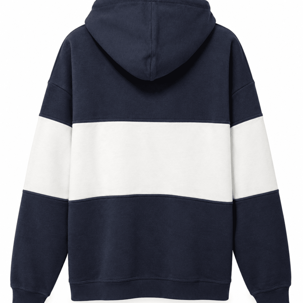 Alternative view of Vänner I polo hoody I navy white