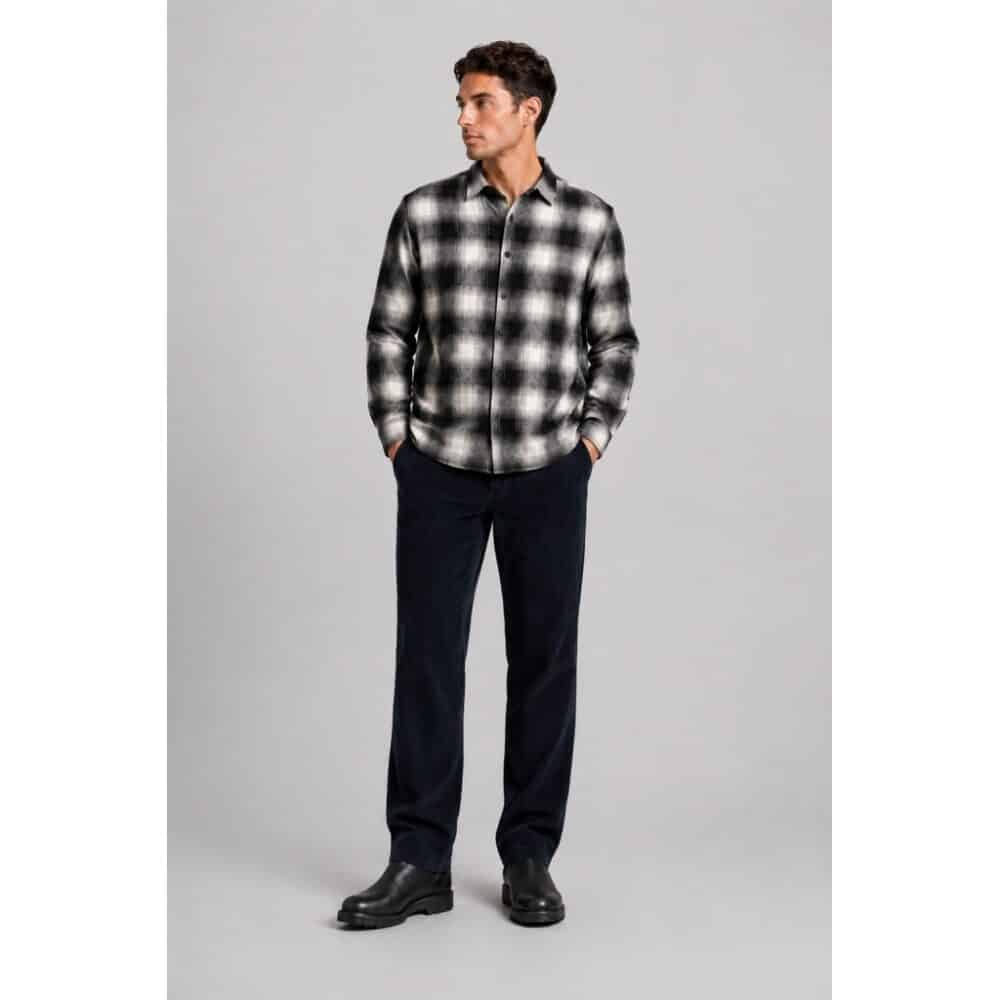 Clean cut Cph I checked shirt I navy - Afbeelding 3