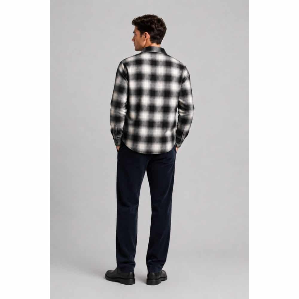 Clean cut Cph I checked shirt I navy - Afbeelding 4