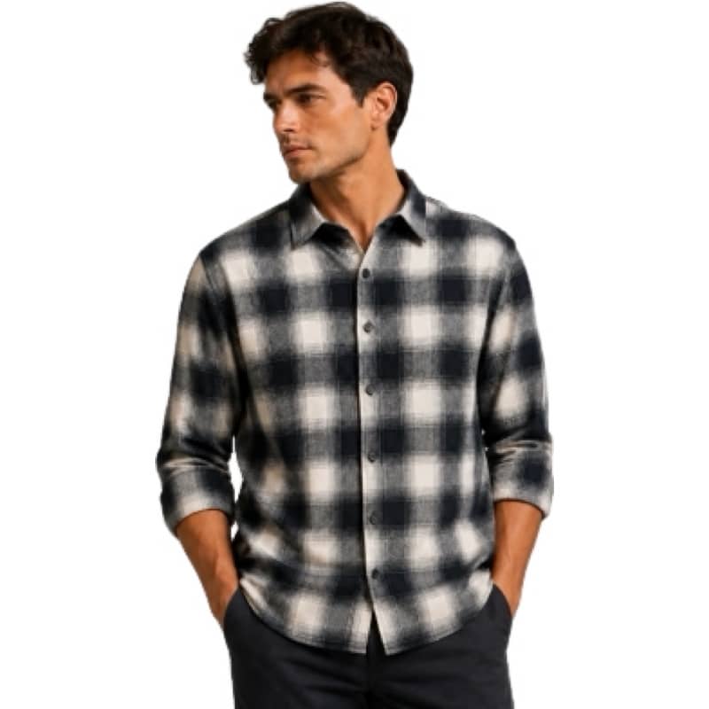 Clean cut Cph I checked shirt I navy