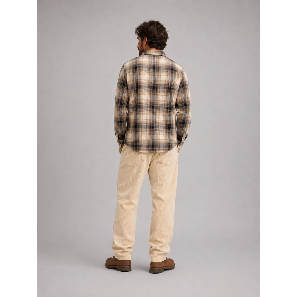 Fat Moose I check overshirt I soft sand - Afbeelding 2