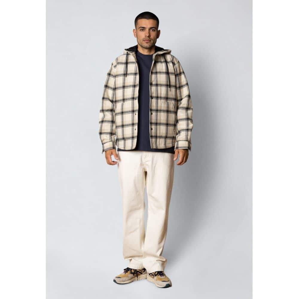 Alternative view of Fat Moose I checked jacket I navy/ecru